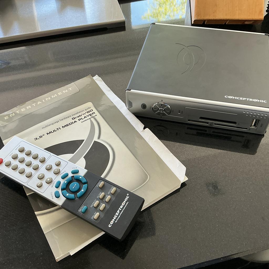 Conceptronic CM3PLUS256 Mediaspeler - Gebruikt, Ophalen of Verzenden, Gebruikt, USB 2, Zonder harde schijf
