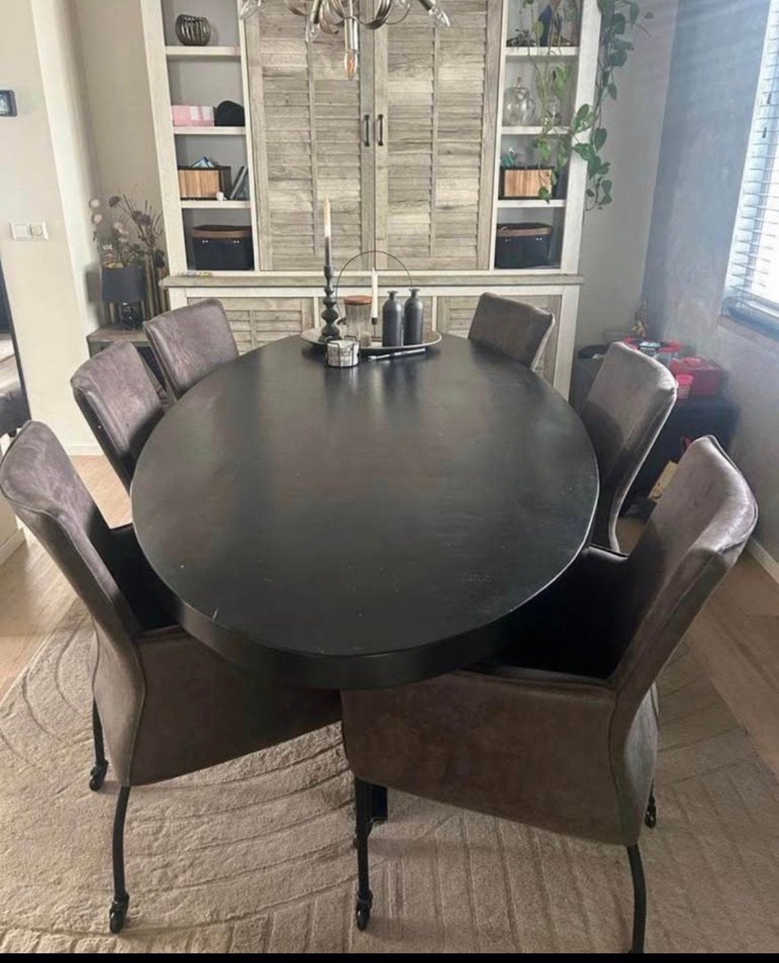 Gave eetkamerset:apart of als set, Ophalen, Gebruikt, 200 cm of meer, Vijf personen of meer