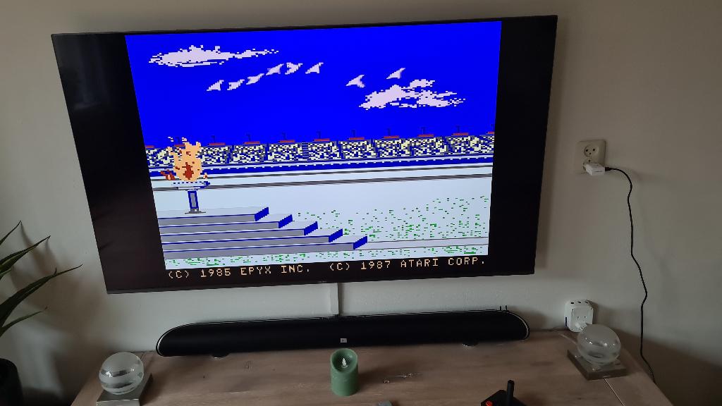 Atari Wintergames 7800, Spelcomputers en Games, Games | Atari, Gebruikt, Verzenden, 1 speler, Racen en Vliegen