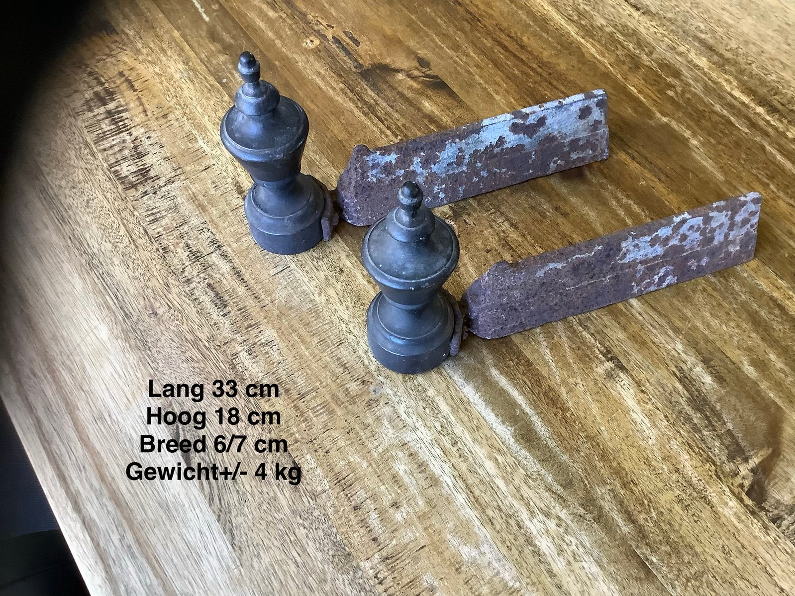Chenets, vuurbokken, haardsteunen, Antiek en Kunst, Ophalen of Verzenden