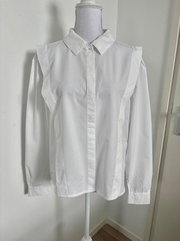 Prachtige witte blouse - Ruby Tuesday - maat 3/40/L, Ophalen of Verzenden, Nieuw, Maat 38/40 (M), Wit