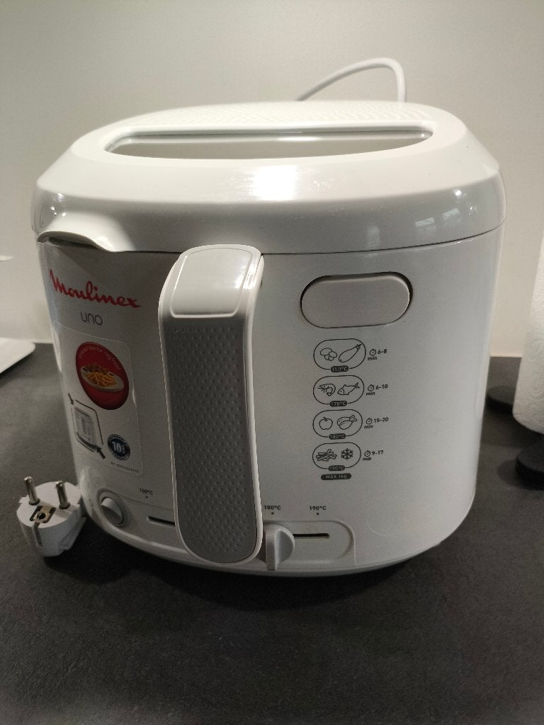 Moulinex Uno frituurpan, 1 tot 2 liter, Ophalen of Verzenden, Gebruikt