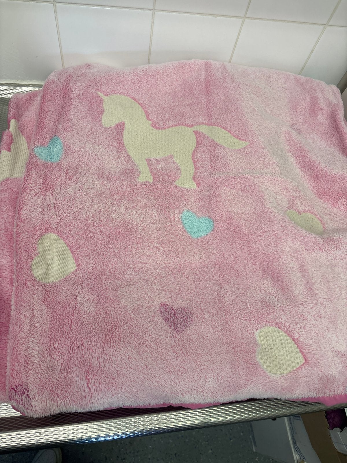 Eenpersoons Kinderdekbed Unicorn Glow in the Dark, Ophalen, Gebruikt, Overige merken, Meisje
