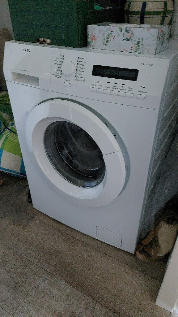 Wasmachine, AEG, Ophalen, 1200 tot 1600 toeren, Gebruikt, Voorlader