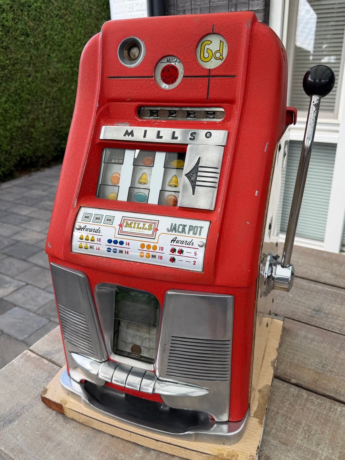 Mills High Top Eenarmige Bandiet uit 1960 - Vintage Slot, Overige munten, Ophalen, Gebruikt