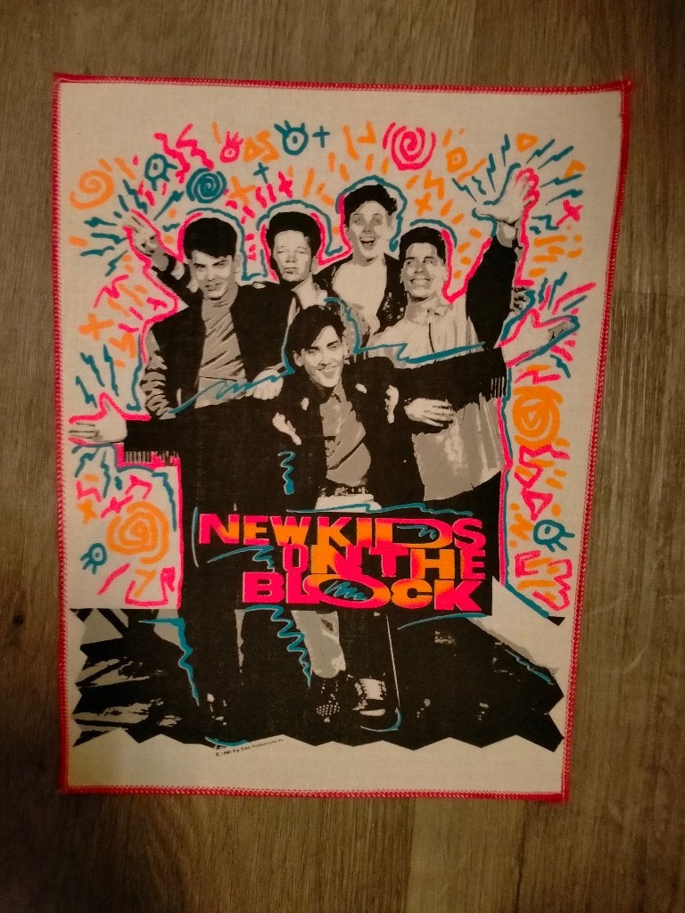 New Kids on the Block NKOTB boyband backpatch patch 2, Verzamelen, Muziek, Artiesten en Beroemdheden, Verzenden, Zo goed als nieuw