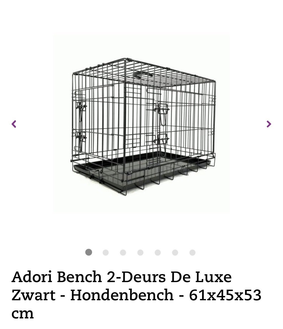 Adori bench 61 x 45 x 53 (1 zilver en 1 zwarte), Ophalen