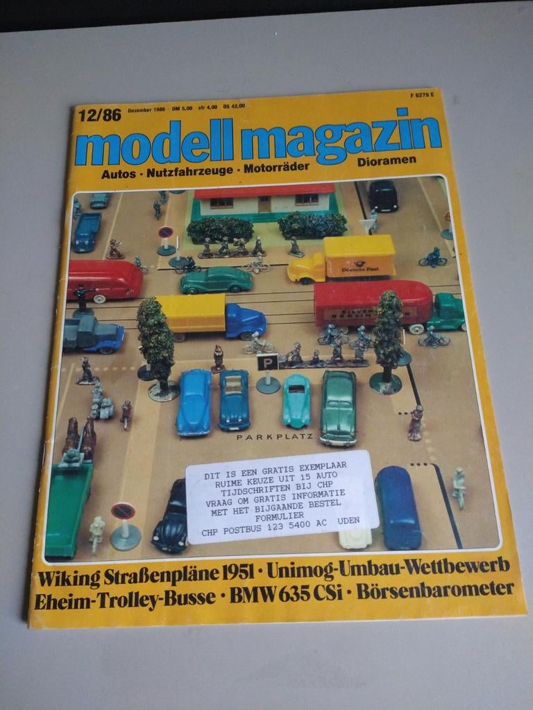 Modell Magazin 12/868 - Auto's, Nutzfahrzeuge, Motorräder, Ophalen of Verzenden, Gelezen, Algemeen