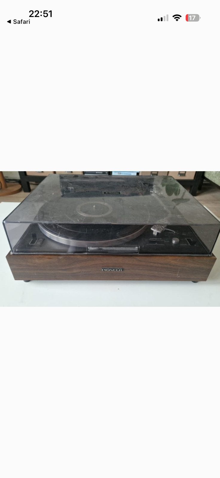 Pioneer PL-12D stofkap gezocht, Audio, Tv en Foto, Platenspelers, Ophalen, Gebruikt, Pioneer
