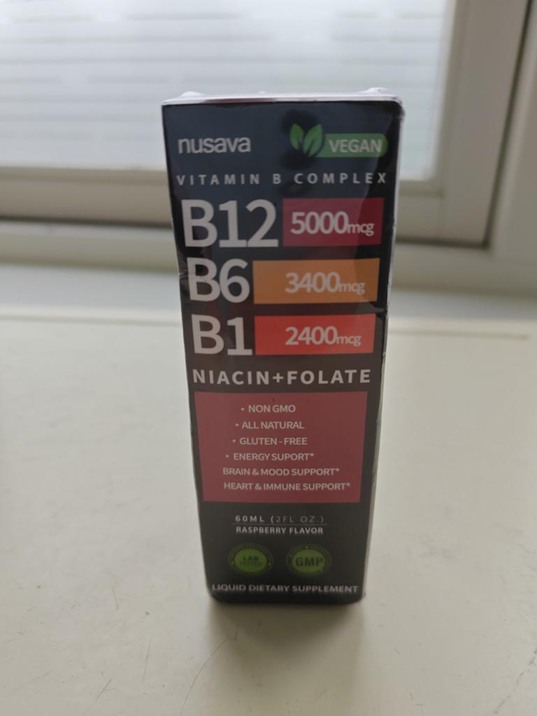 Nusava Vegan Vitamine B Complex Vloeibaar Supplement, Verzenden
