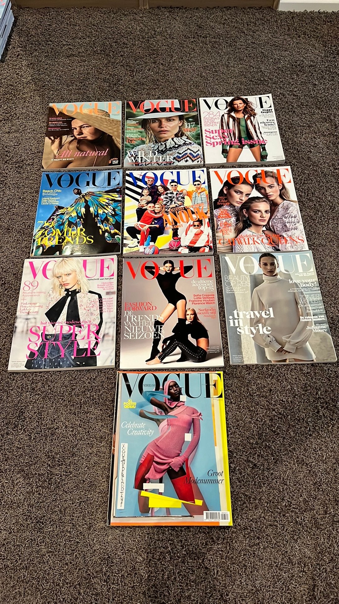 10 Vogue NL magazines, Verzamelen, Tijdschriften, Kranten en Knipsels, Ophalen of Verzenden, 1980 tot heden, Tijdschrift