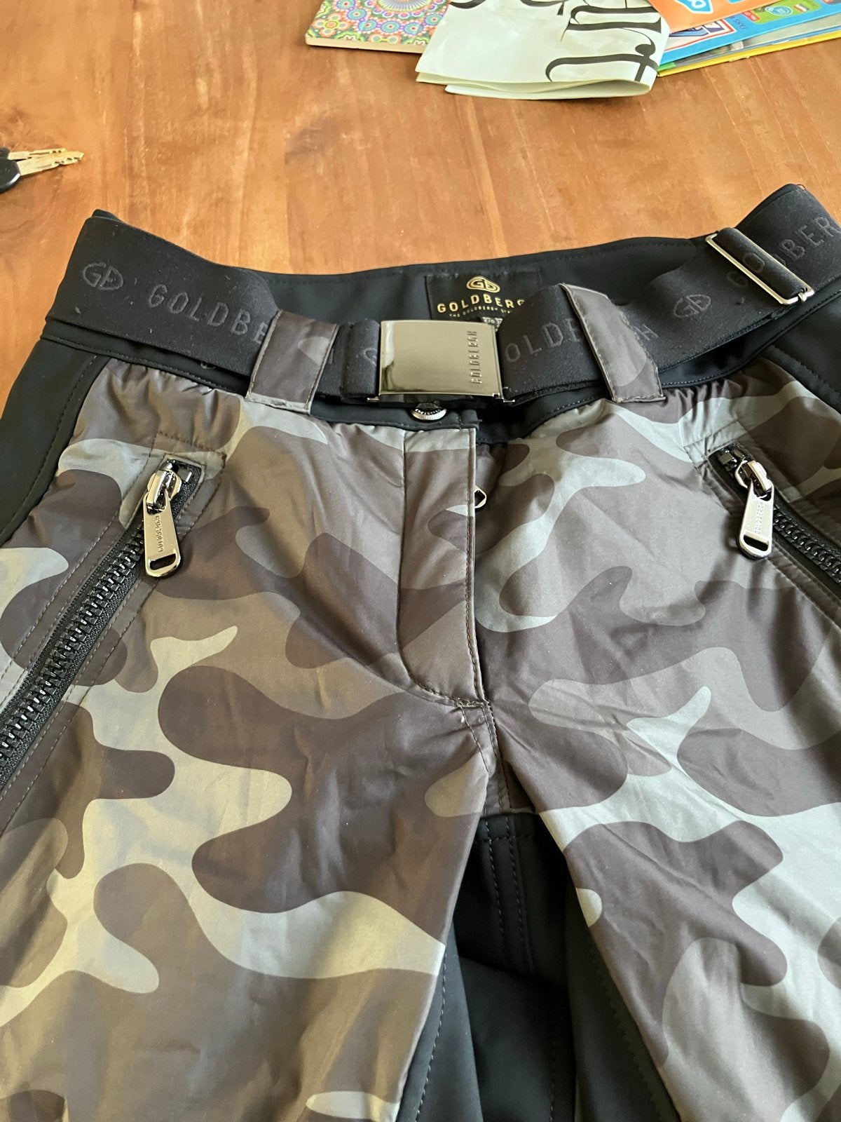 Goldbergh ski broek camouflage maat M, Ophalen of Verzenden, Gedragen, Maat 38/40 (M), Broek