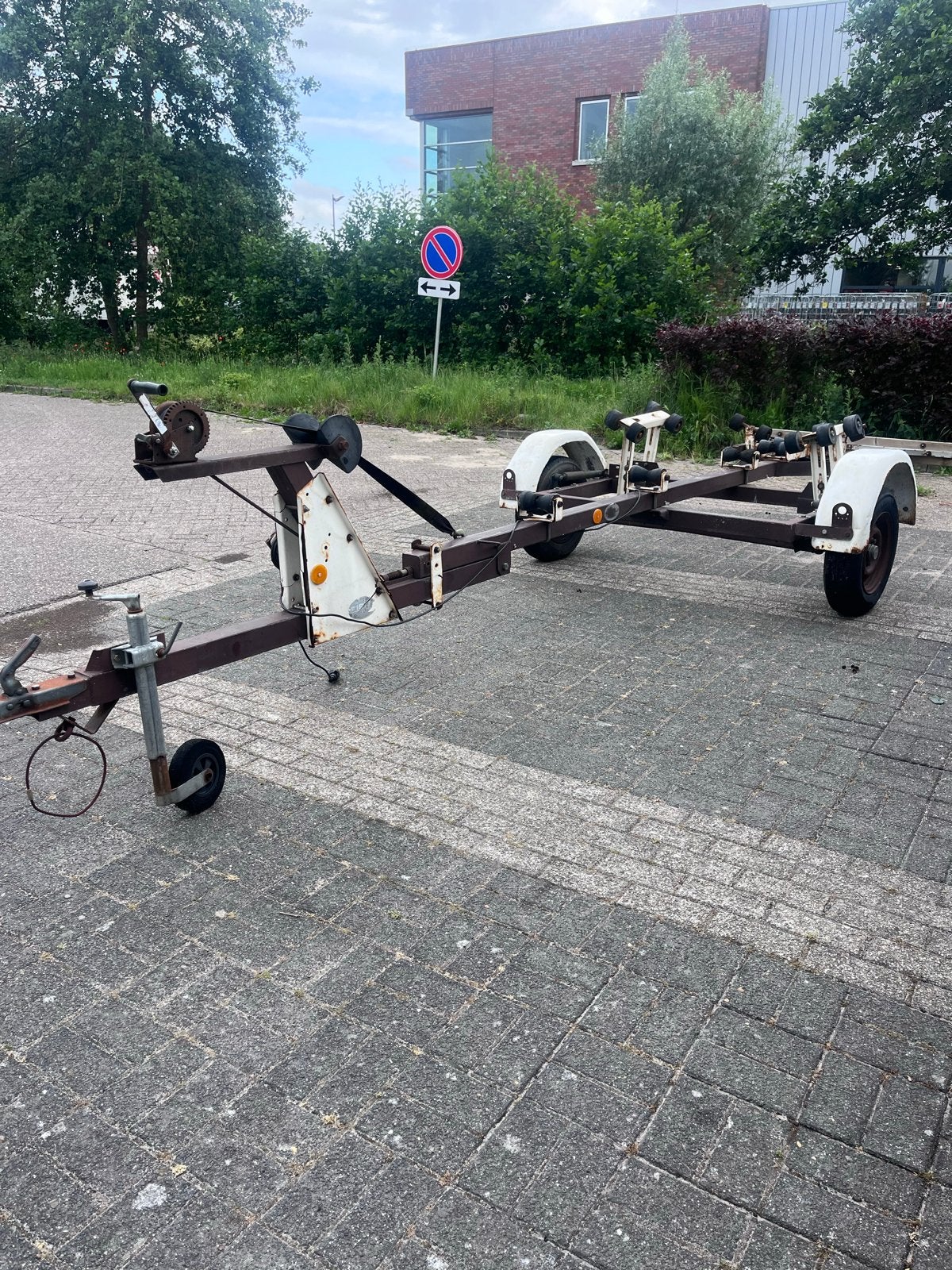 Degelijke riba kanteltrailer, Ophalen, Minder dan 1500 kg, Gebruikt, Sloepentrailer