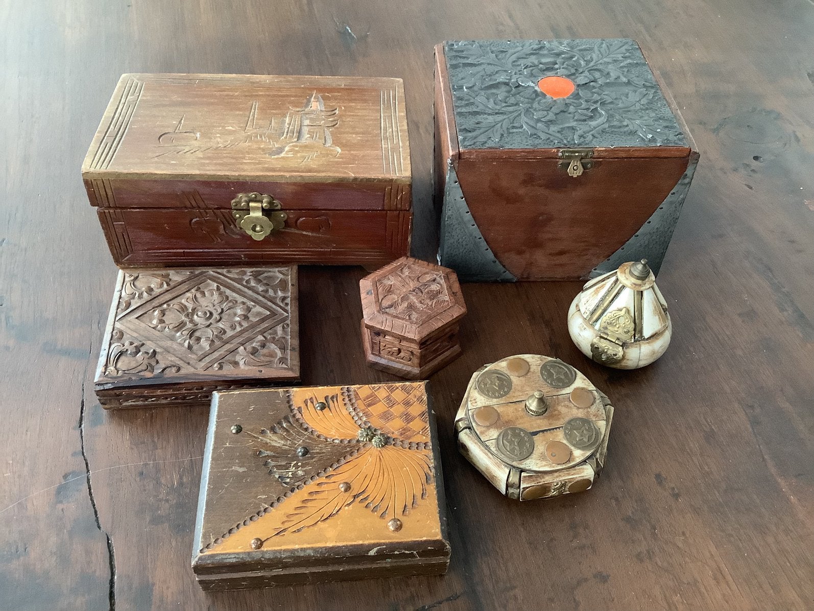 Antieke sieradenkistjes, Antiek en Kunst, Ophalen of Verzenden