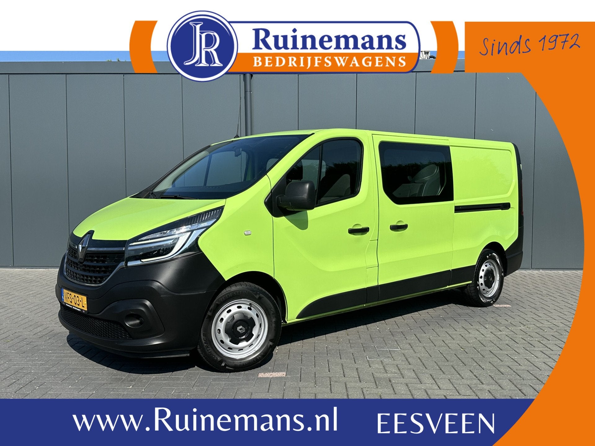 Renault Trafic 1.6 dCi / L2H1 / 1e EIG / DUBBELE CABINE / 2x, Voorwielaandrijving, 15 km/l, Gebruikt, Euro 6