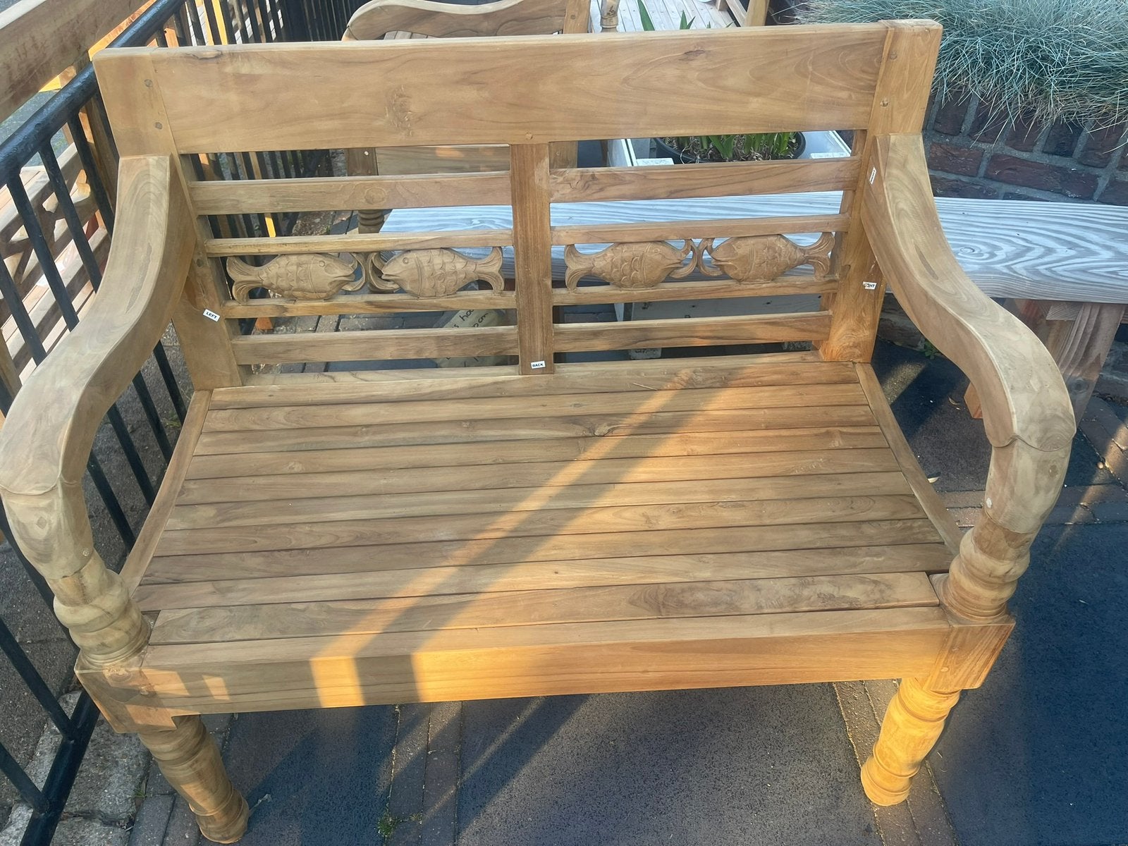 Teakbank 100 cm breed NIEUW!! 275€, Ophalen of Verzenden, Nieuw, Hout