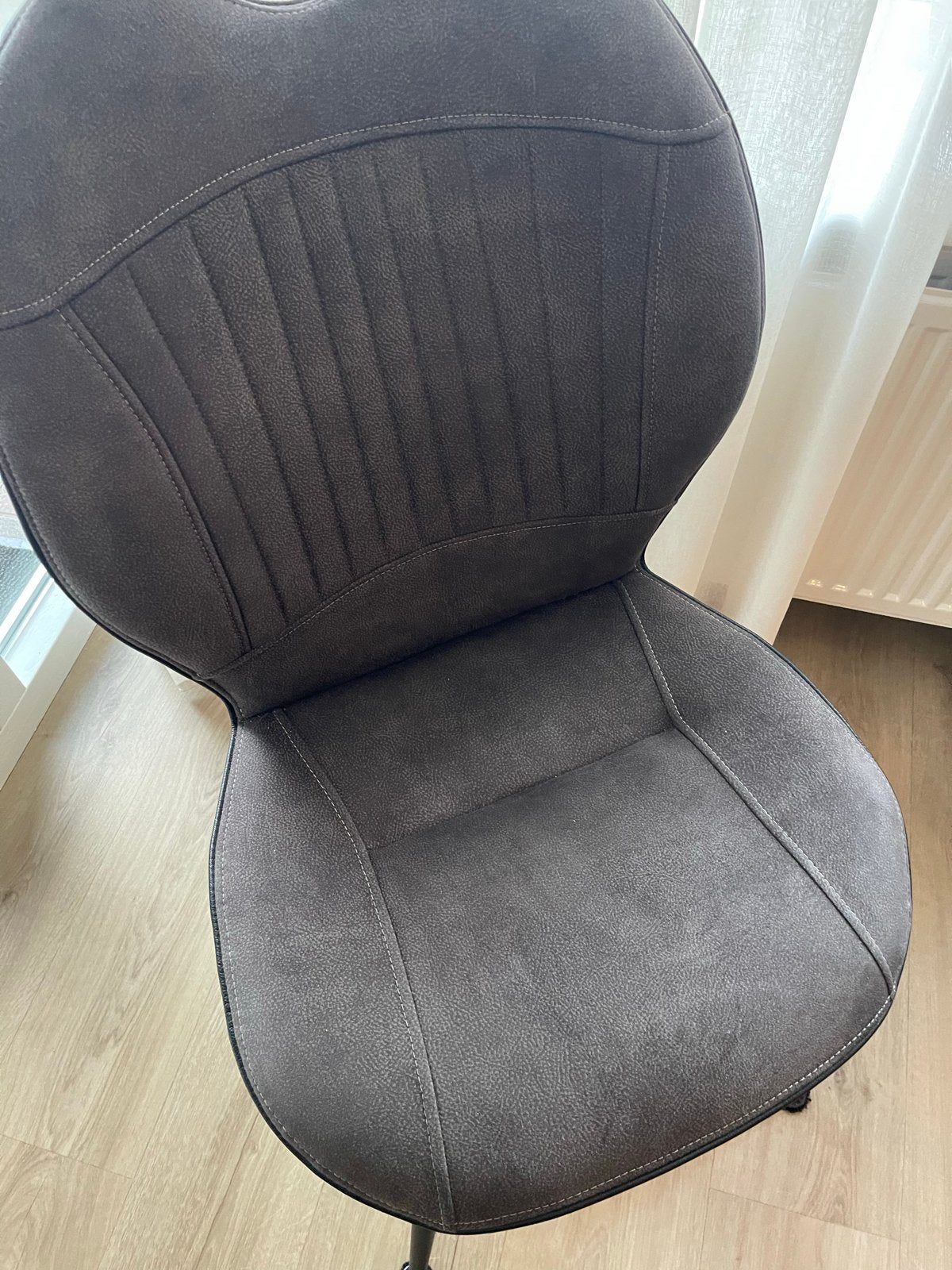 4 mooie stoelen - Grijs stof, Ophalen, Gebruikt, Vier, Stof