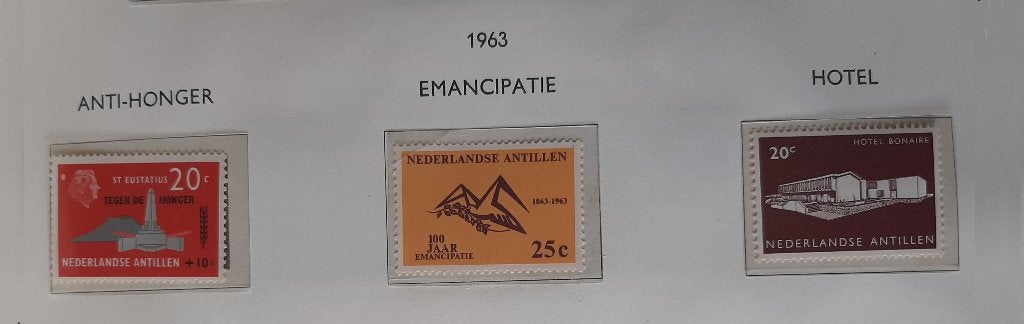 1963 Nederlandse Antillen Anti Honger - Emancipatie - Hotel, Ophalen