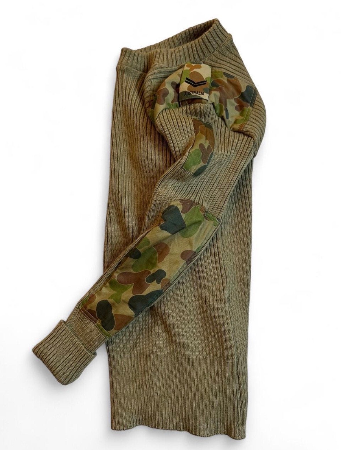 Vintage Australische Leger Strata Wol Commando Trui 1995 Maa, Ophalen of Verzenden, Gedragen, Maat 52/54 (L), Groen