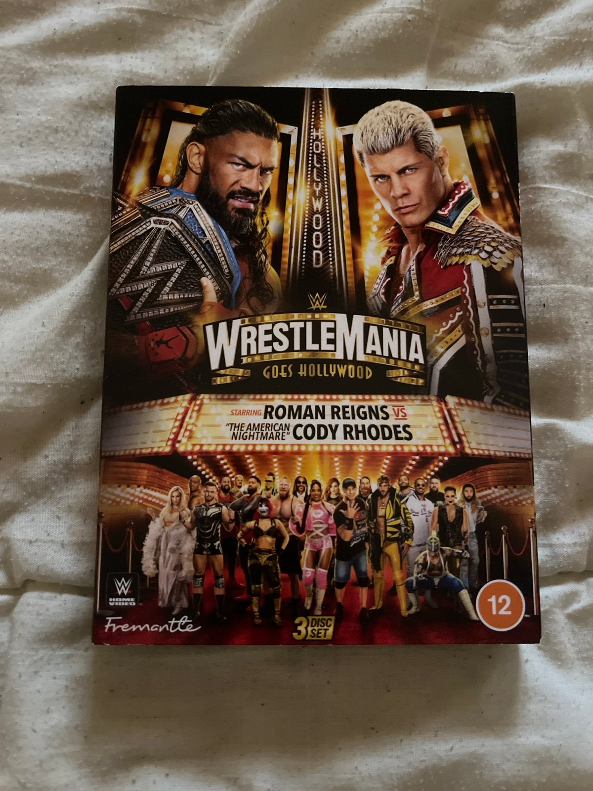 WWE WrestleMania Goes Hollywood 3-disc set, Engels, Nederlands, Ophalen of Verzenden, Zo goed als nieuw