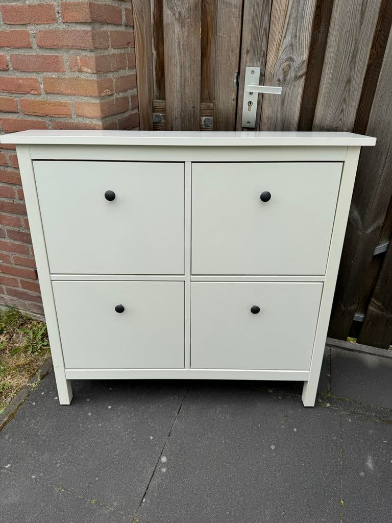 IKEA HEMNES Schoenenkast met 4 vakken - Wit, Ophalen, Gebruikt