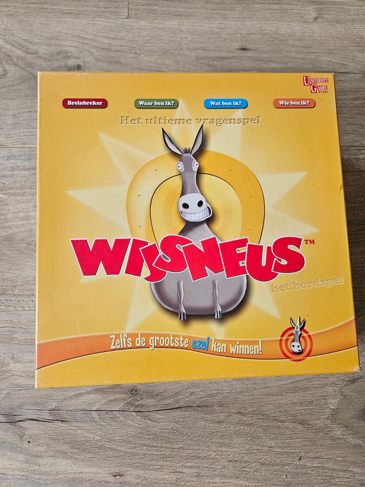 Wijsneus het bordspel - Het ultieme vragenspel, Vijf spelers of meer, Ophalen, Gebruikt, University Games