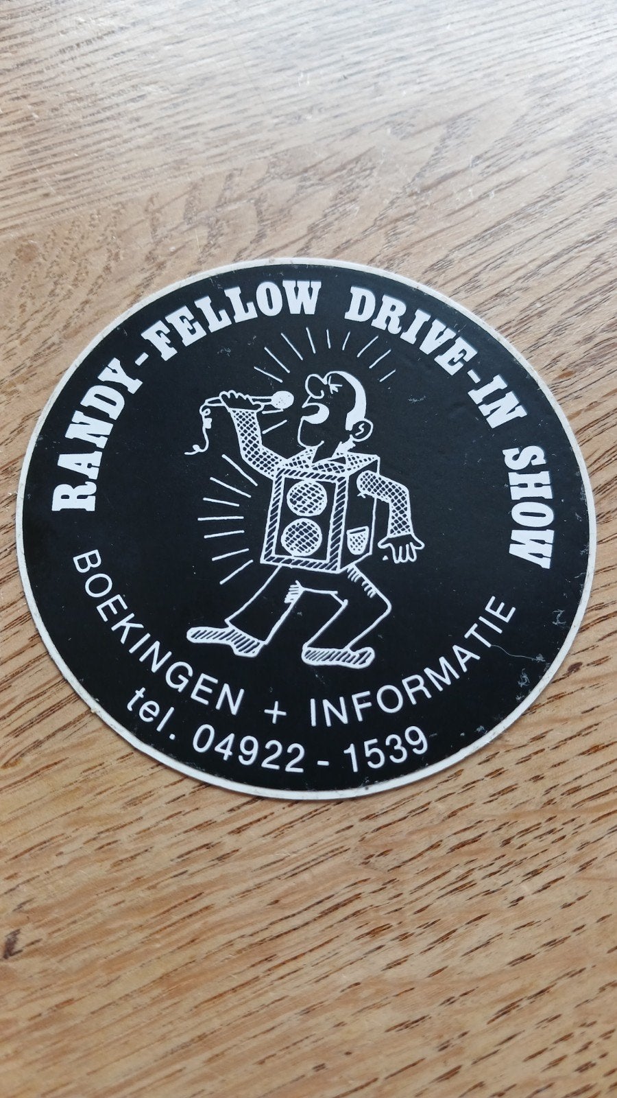 Sticker Randy Fellow Drive-In Show 04922- BOEKEL, Verzamelen, Stickers, Ophalen of Verzenden, Zo goed als nieuw