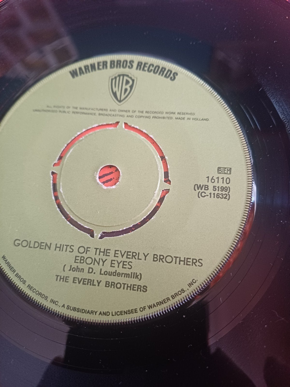 The Everly Brothers - Walk Right Back / Ebony Eyes (7 inch), Ophalen, Gebruikt, Originele persing, 7 inch