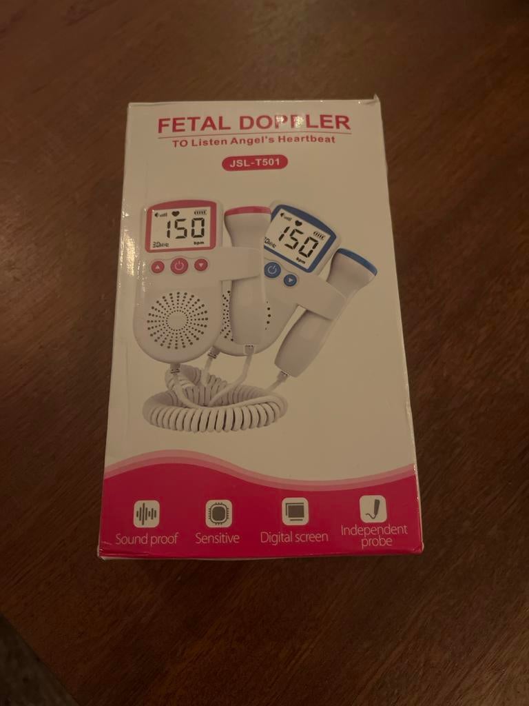 Fetal Doppler JSL-T501 - zo goed als nieuw, Kinderen en Baby's, Babyfoons, Ophalen of Verzenden, Zo goed als nieuw, 250 meter of meer