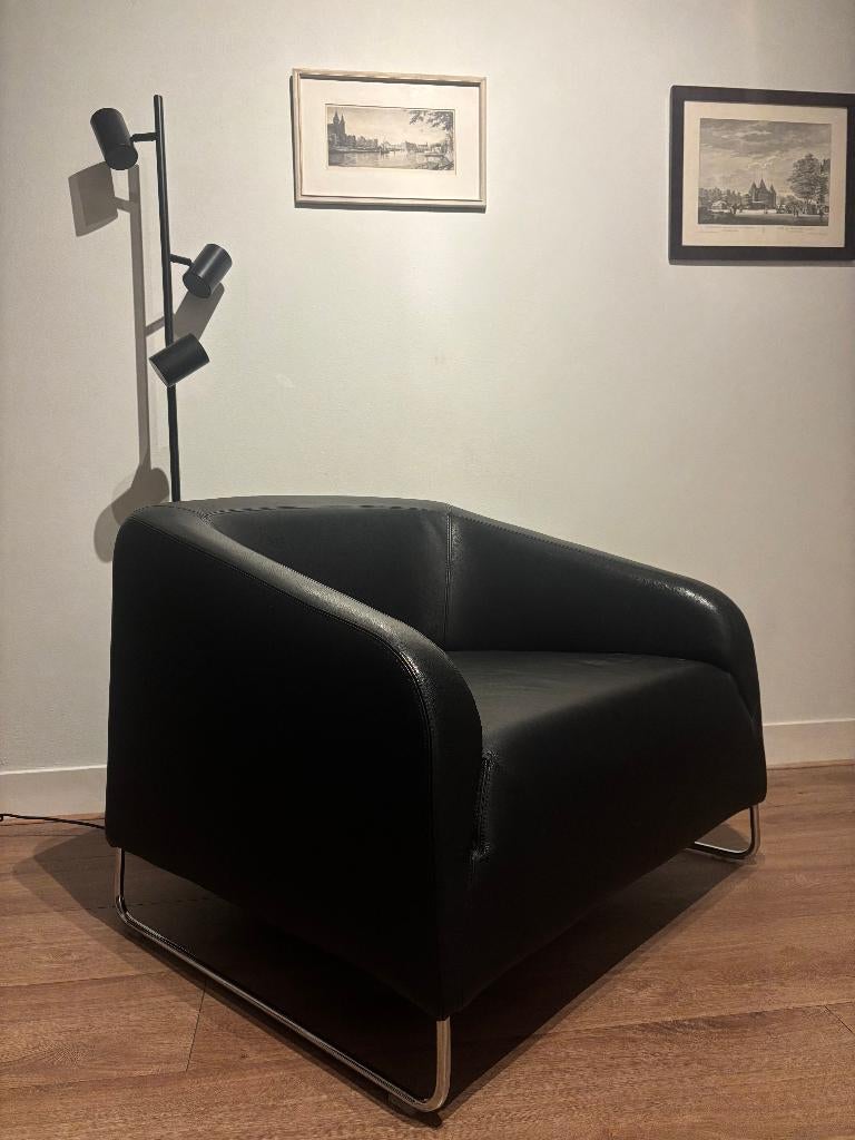 Z.G.A.N. Design klassieker Artifort Diva fauteuil/stoel, Ophalen, Zo goed als nieuw, 75 tot 100 cm, Leer