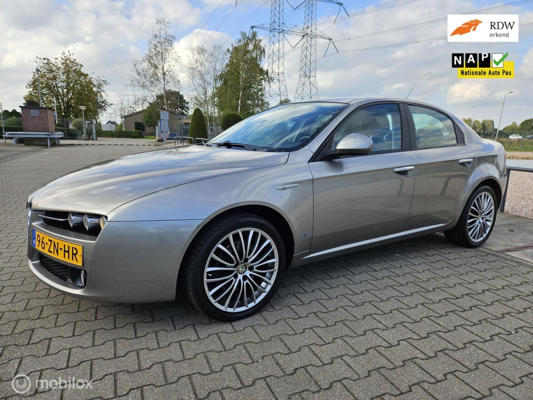 Alfa Romeo 159 1.8 mpi Business Pro/clima/cruise/leder, Auto's, Gebruikt, Zwart, 4 cilinders, 1796 cc