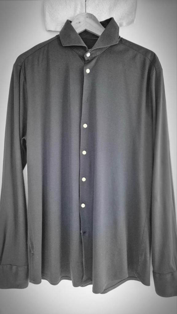 ZGAN! JOHN MILLER OVERHEMD BLAUW MT 43 XL, Blauw, Ophalen of Verzenden, Zo goed als nieuw, Halswijdte 43/44 (XL)
