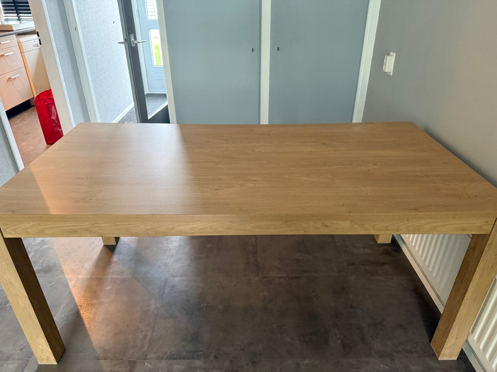 Gratis ophalen, Huis en Inrichting, Tafels | Eettafels, Ophalen, Zo goed als nieuw, Rechthoekig, 50 tot 100 cm