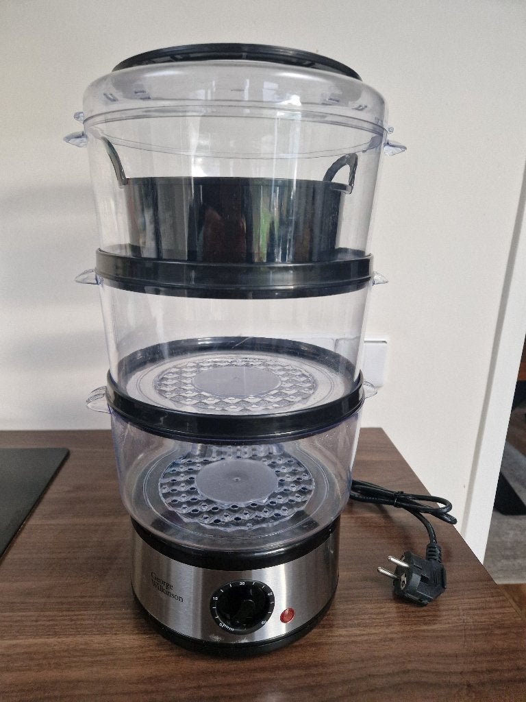 Stoomkoker met timer, 3 lagen, Overige typen, Ophalen of Verzenden, Zo goed als nieuw, Overige merken