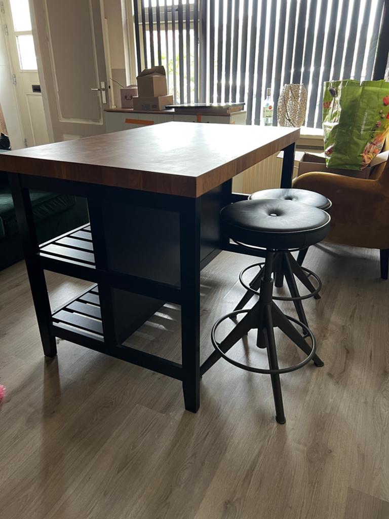 Ikea vadholma eikenhout keukeneiland, Ophalen, Zo goed als nieuw