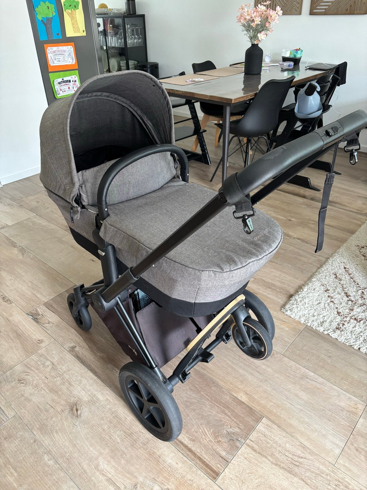 Cybex Priam Combiwagen met Reiswieg en Zitje, Gebruikt, Combiwagen, Met reiswieg, Ophalen