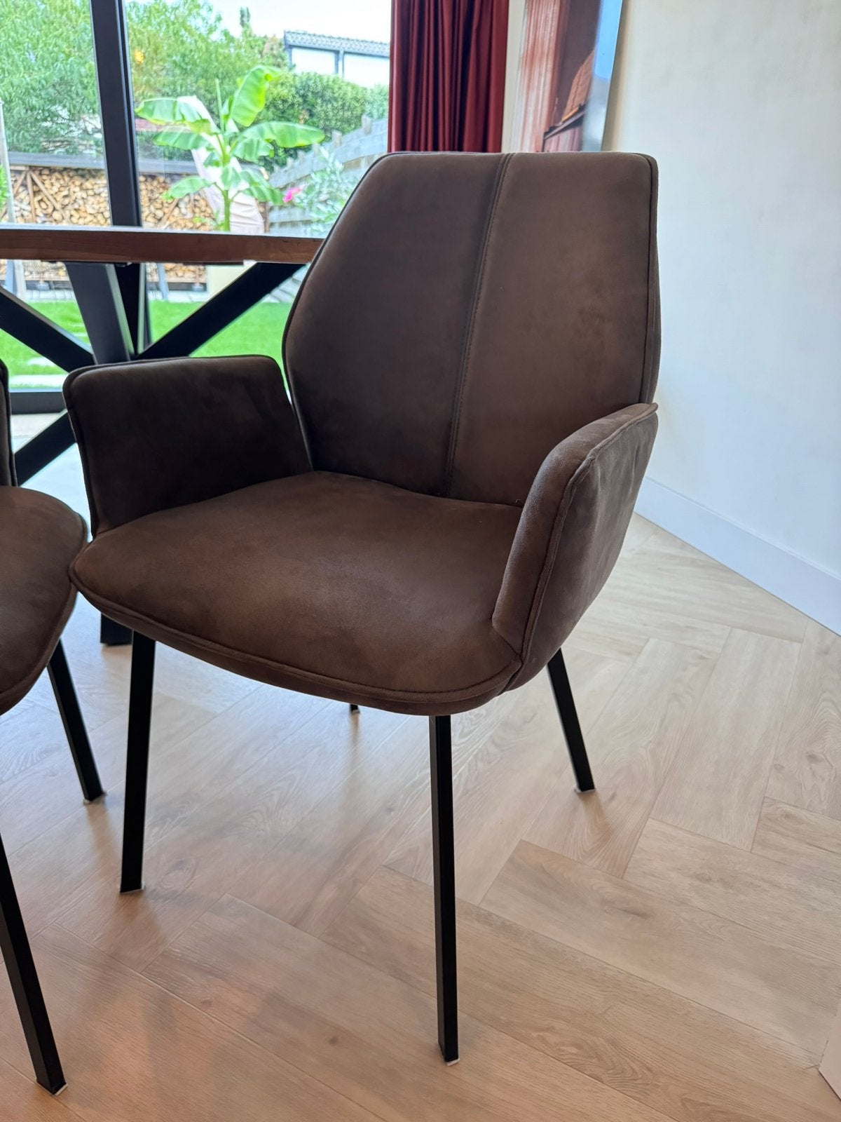set van 4 comfortabele eetfauteuils Botello (Pronto), Ophalen of Verzenden, Zo goed als nieuw, Metaal