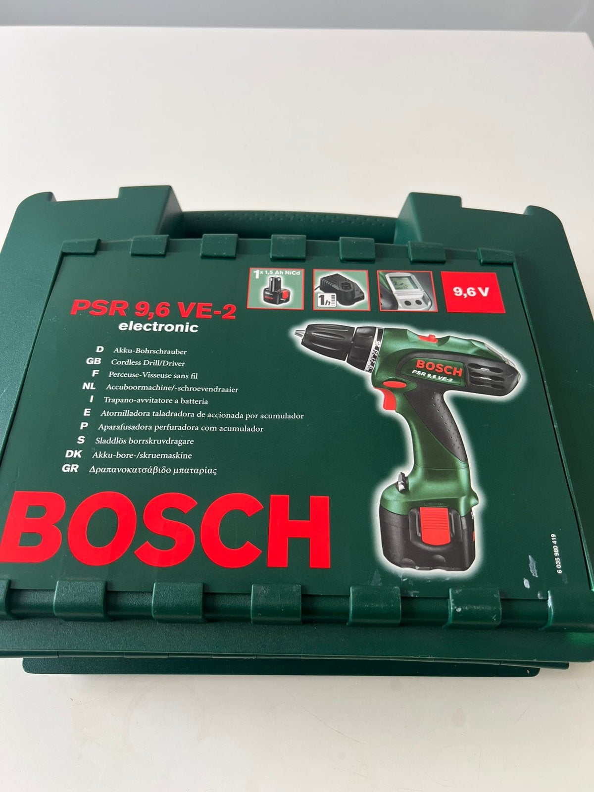 Bosch PSR 9.6 VE-2 Accuboormachine met koffer, Doe-het-zelf en Verbouw, Ophalen of Verzenden, Zo goed als nieuw, Minder dan 400 watt