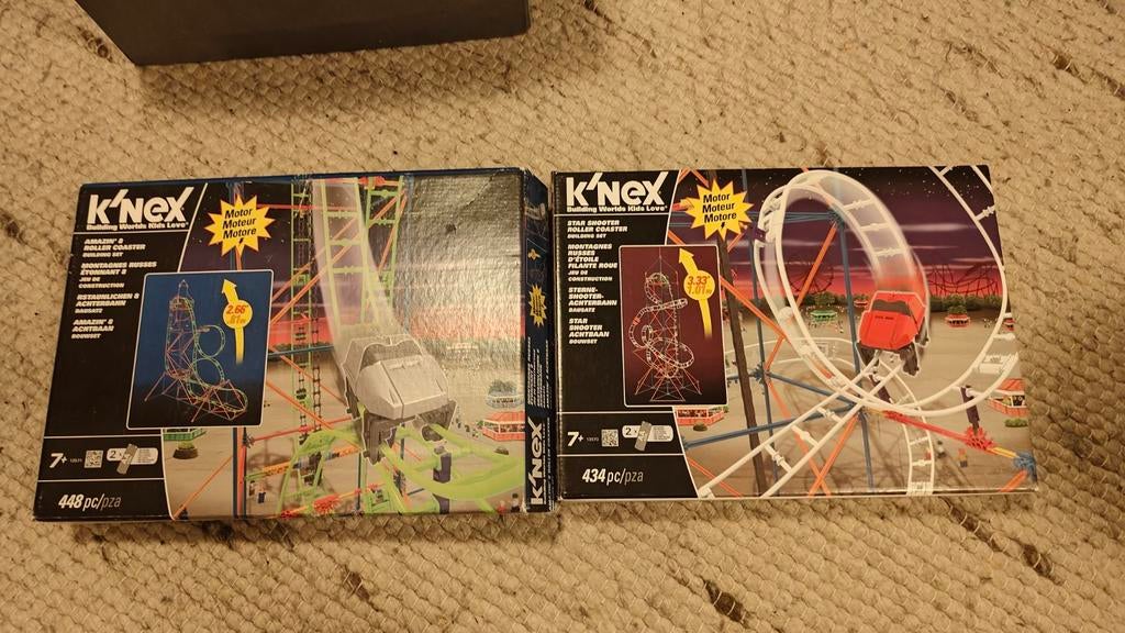Grote K'nex set met twee achtbanen (niet compleet), Ophalen, Gebruikt, K'nex