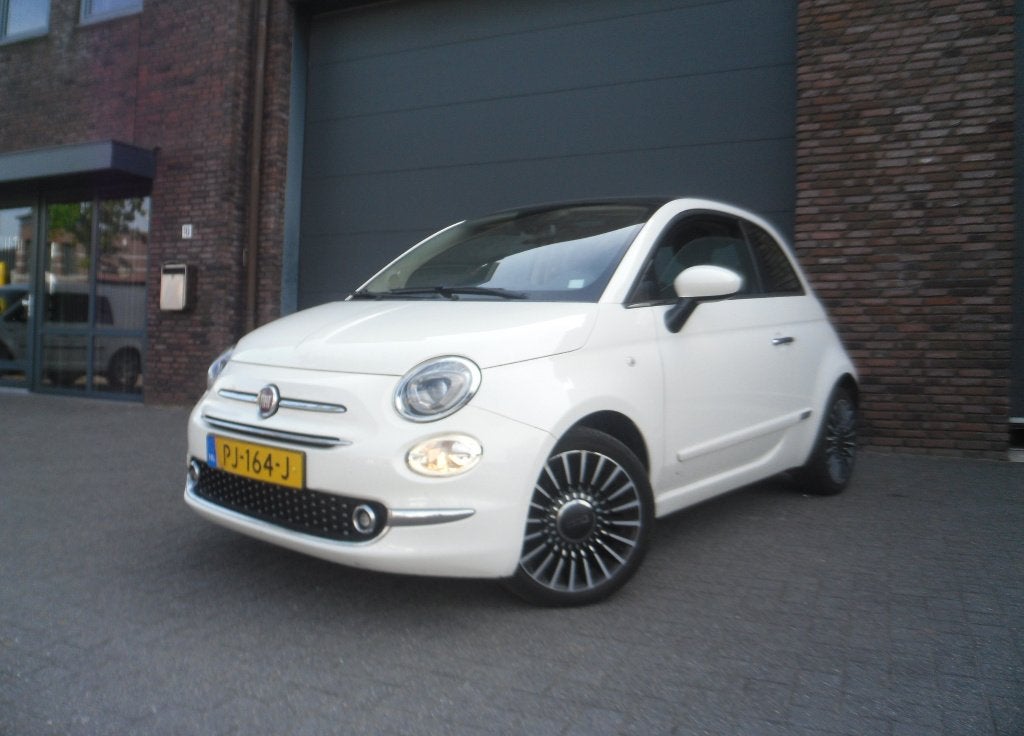 Fiat 500 TwinAir Turbo Lounge Pano Clima LMV APK 11-09-2027, Auto's, Voorwielaandrijving, Parkeersensor, Origineel Nederlands