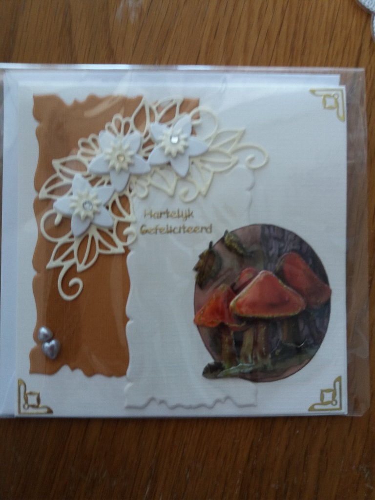 3D Hartelijk gefeliciteerd kaartje no. 2650, Hobby en Vrije tijd, Ophalen of Verzenden, Nieuw, Natuur