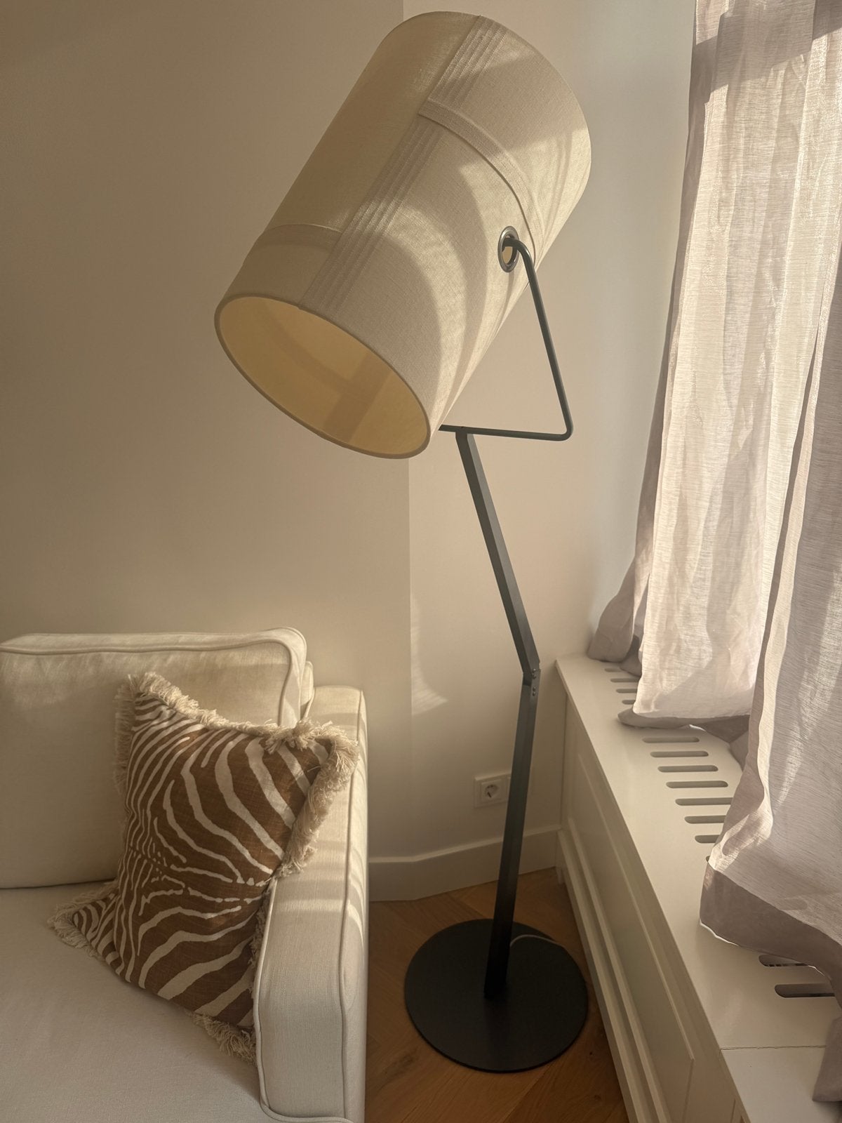 Foscarini Diesel Fork vloerlamp, Ophalen, Gebruikt, Textiel, 150 tot 200 cm