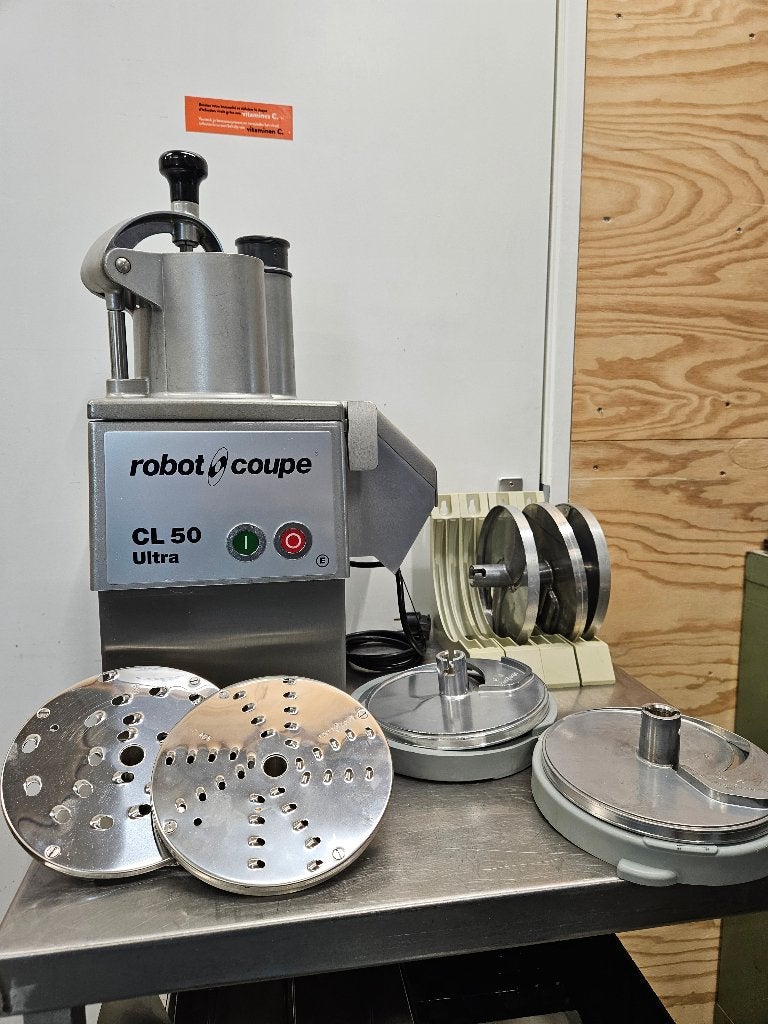 Robot Coupe CL 50 Ultra Groentesnijder met diverse schijven, Ophalen of Verzenden, Gebruikt, Overige typen