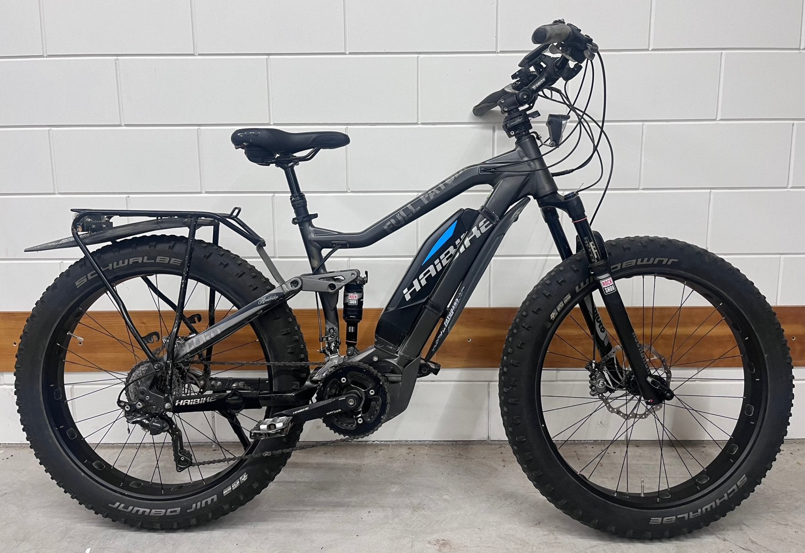 Haibike Sduro Yamaha fatbike, 26 inch of meer, Gebruikt, Versnellingen, Ophalen of Verzenden
