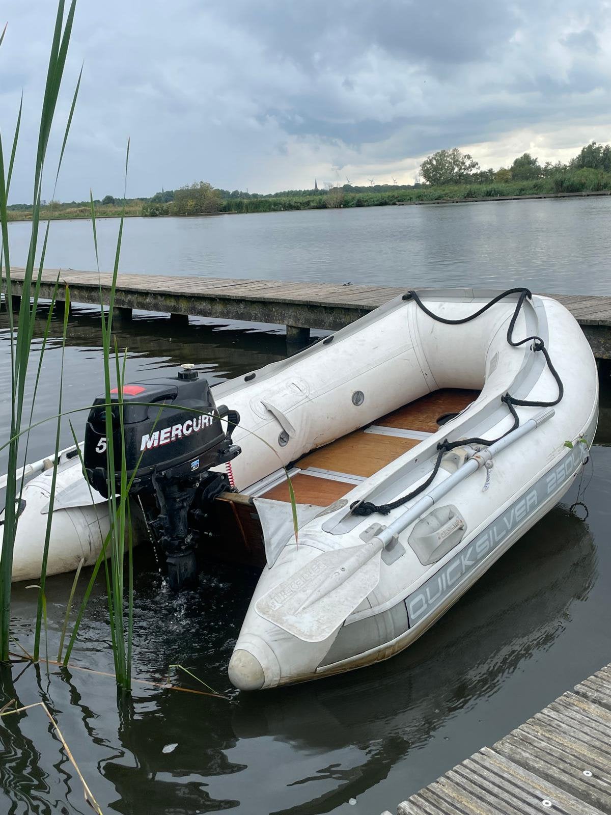 5pk mercury 4 takt + Quicksilver 250 LX, Watersport en Boten, Ophalen, Gebruikt, Motor en Techniek, Motorboot
