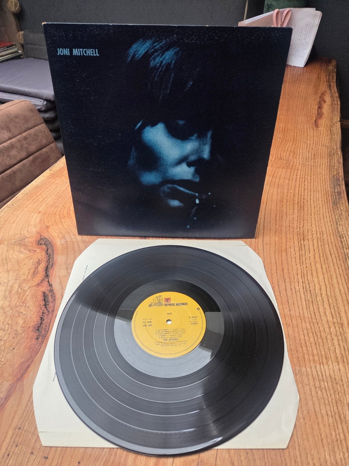 Joni Mitchell - Blue LP (1971) - Folk/Singer-songwriter, LP, Gebruikt, Originele persing, Ophalen of Verzenden