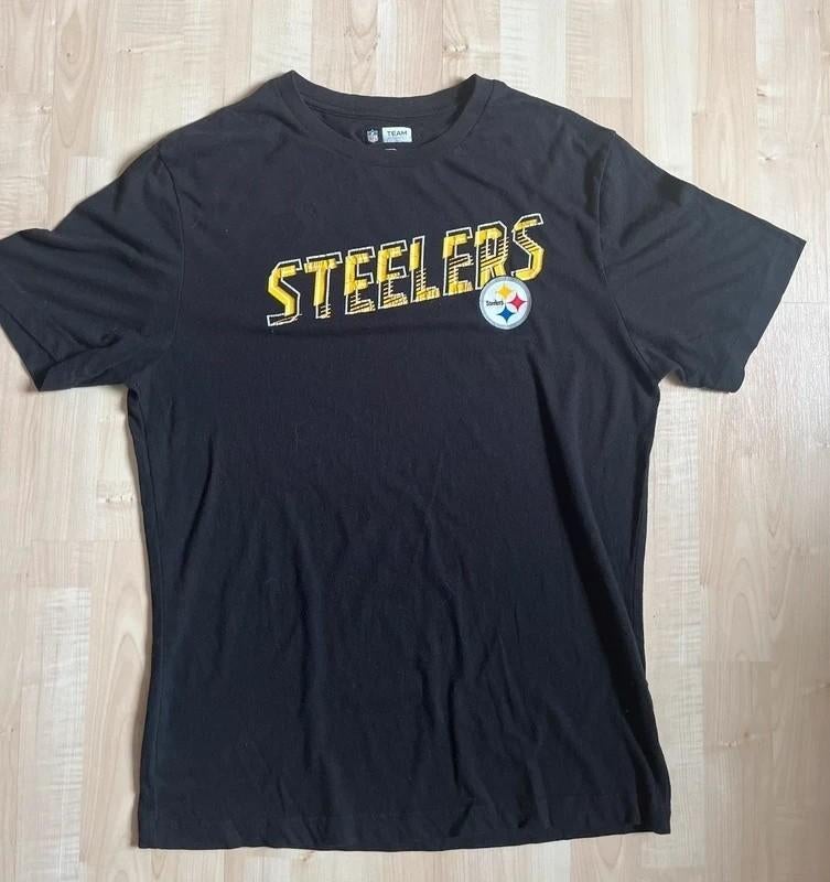 Vintage Pittsburgh Steelers T-Shirt, Kleding | Heren, T-shirts, Zo goed als nieuw, Maat 48/50 (M), Zwart, Verzenden