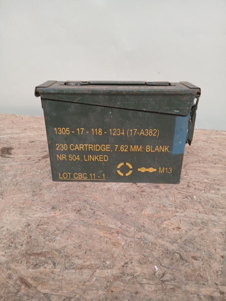 Munitiekist 7.62 mm, leeg - Militaria opslagbox, Kist of Geocache, Overige gebieden, Onbekend, Overige soorten