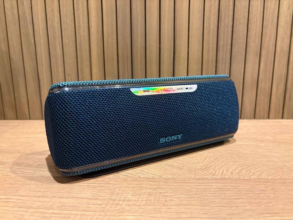 Sony SRS-XB32 grijs/blauw bleutooth speaker, Audio, Tv en Foto, Luidsprekers, Zo goed als nieuw, Overige typen, Minder dan 60 watt