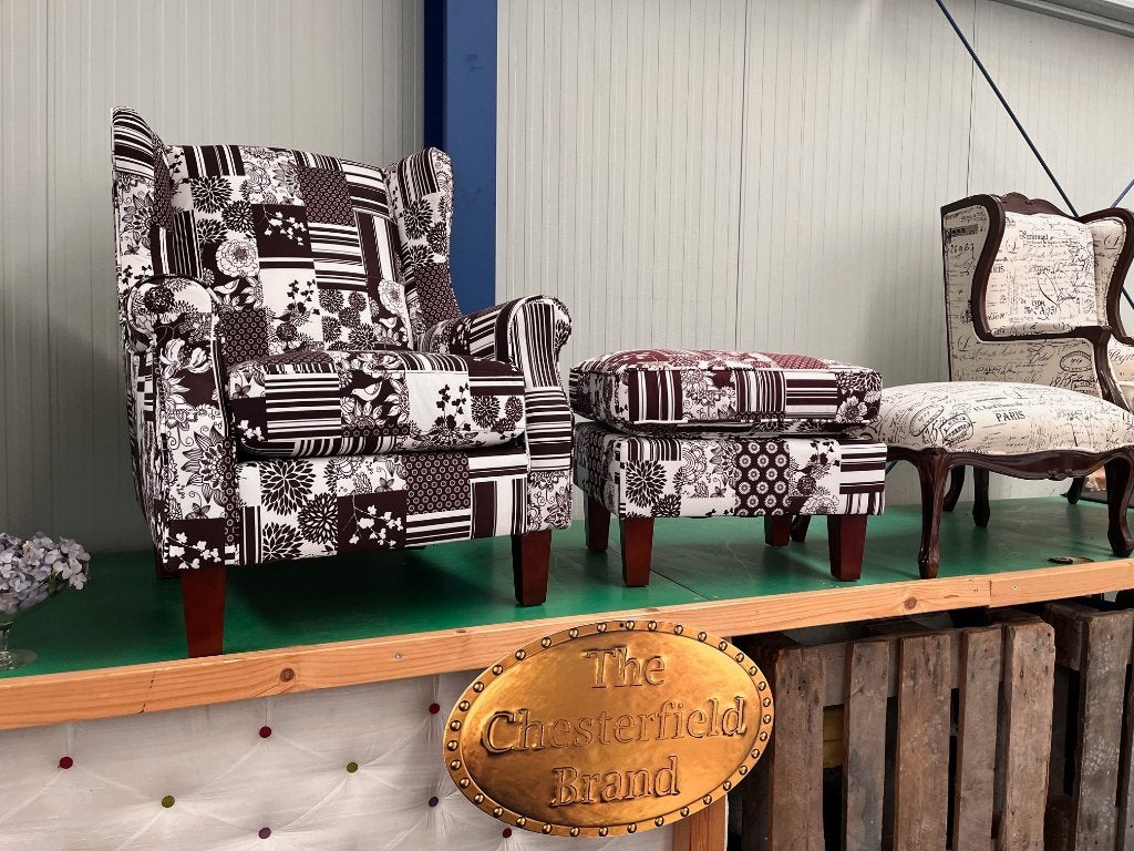 Nieuw Showmodel !! Fauteuil met voetenbankje, Ophalen, Zo goed als nieuw, 75 tot 100 cm, Stof